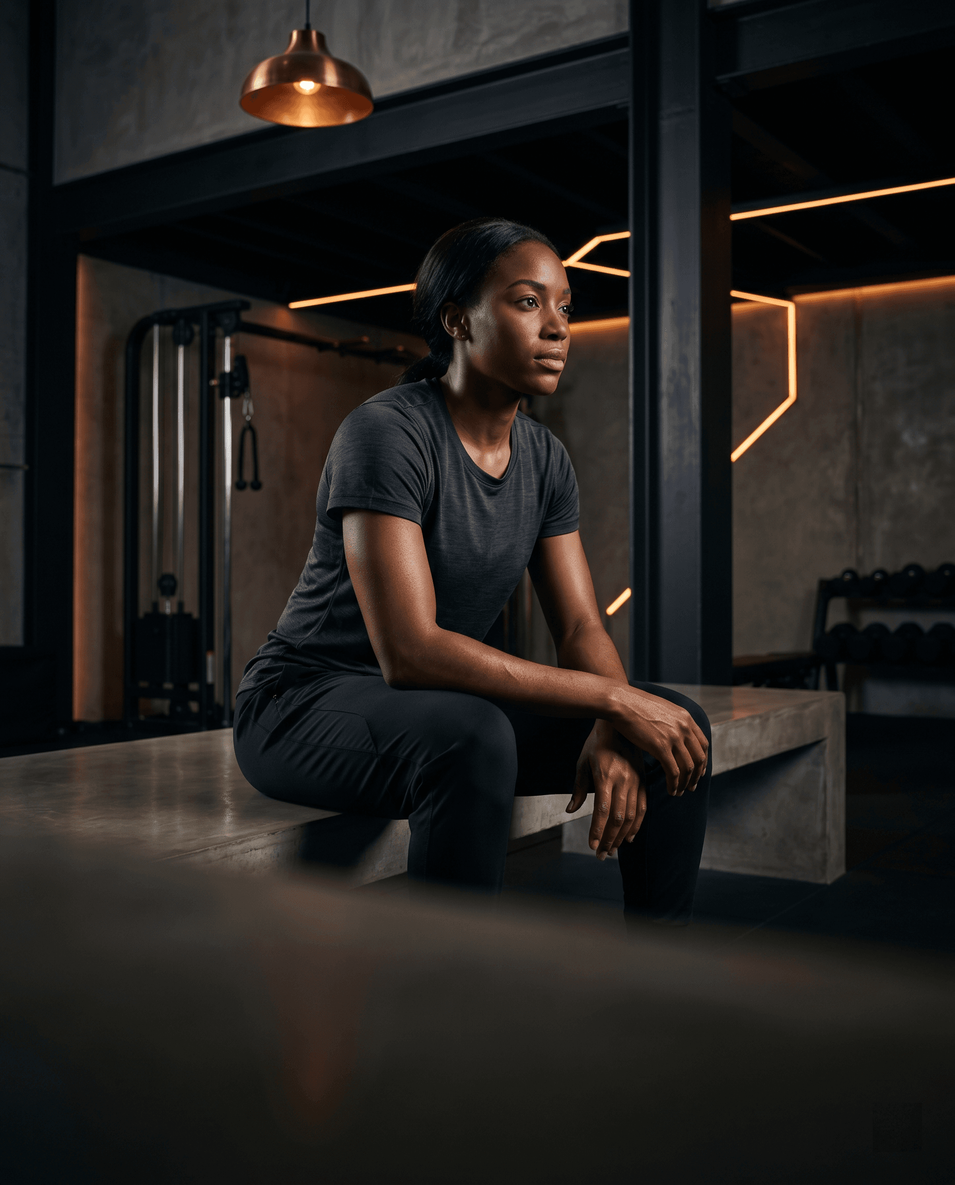Elite athlete portrait